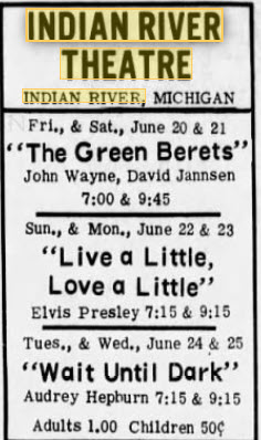Indian River Theatre - June 19 1969 (newer photo)